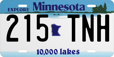 MN license plate 215TNH