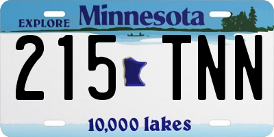 MN license plate 215TNN