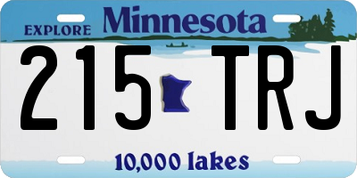 MN license plate 215TRJ