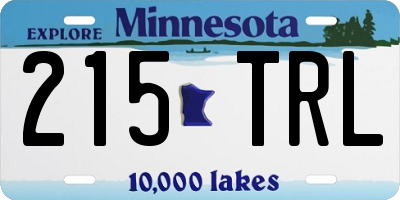 MN license plate 215TRL
