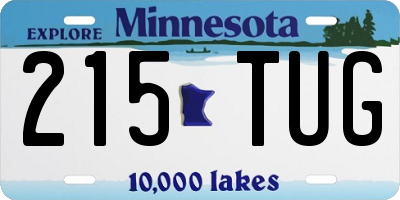 MN license plate 215TUG