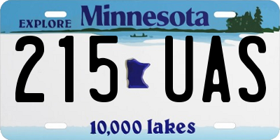 MN license plate 215UAS