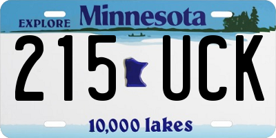 MN license plate 215UCK