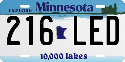 MN license plate 216LED
