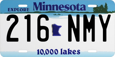 MN license plate 216NMY