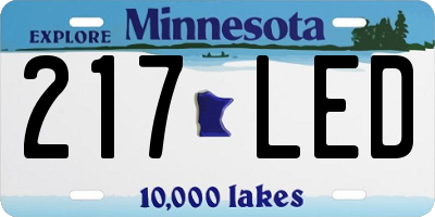 MN license plate 217LED