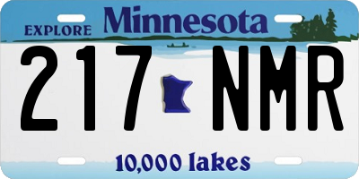 MN license plate 217NMR