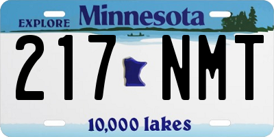 MN license plate 217NMT