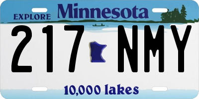 MN license plate 217NMY