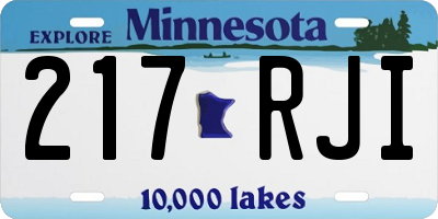 MN license plate 217RJI