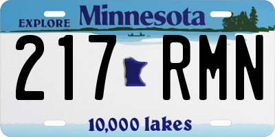 MN license plate 217RMN