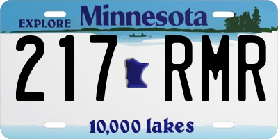 MN license plate 217RMR