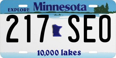 MN license plate 217SEO