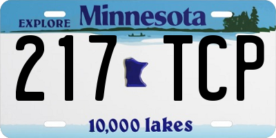 MN license plate 217TCP