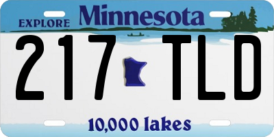 MN license plate 217TLD