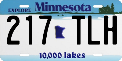 MN license plate 217TLH