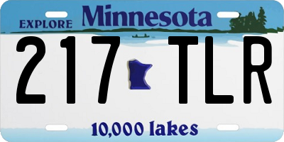 MN license plate 217TLR