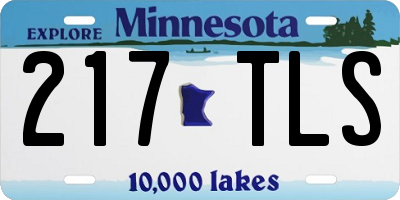 MN license plate 217TLS