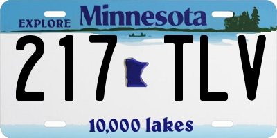 MN license plate 217TLV