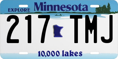 MN license plate 217TMJ