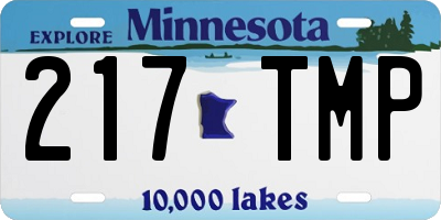 MN license plate 217TMP