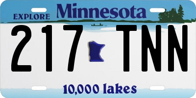 MN license plate 217TNN
