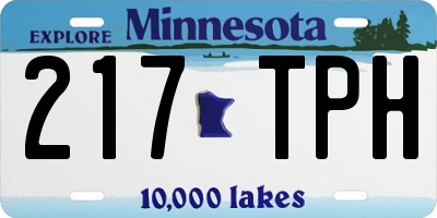 MN license plate 217TPH