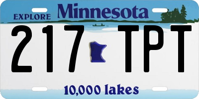 MN license plate 217TPT