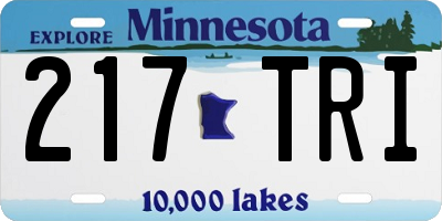 MN license plate 217TRI