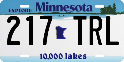 MN license plate 217TRL