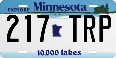 MN license plate 217TRP