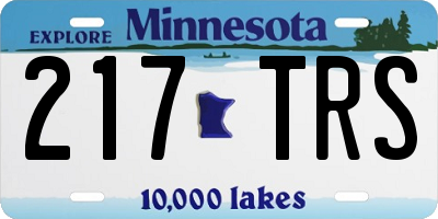 MN license plate 217TRS