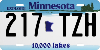 MN license plate 217TZH