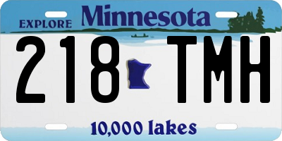 MN license plate 218TMH