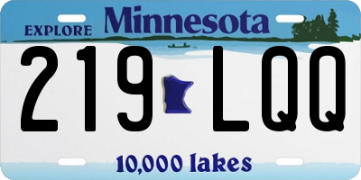MN license plate 219LQQ