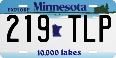 MN license plate 219TLP