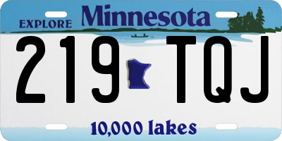 MN license plate 219TQJ