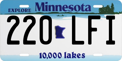 MN license plate 220LFI
