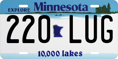 MN license plate 220LUG