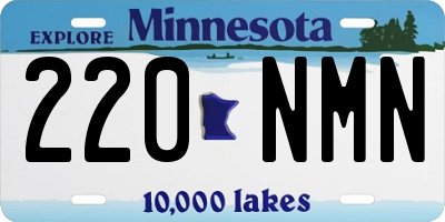 MN license plate 220NMN