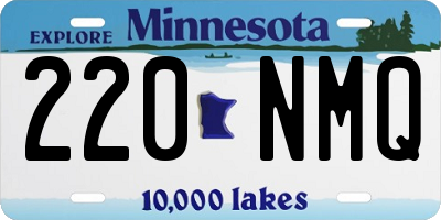 MN license plate 220NMQ