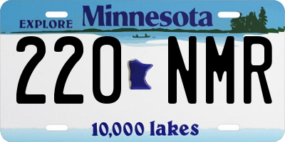 MN license plate 220NMR