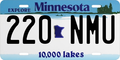 MN license plate 220NMU