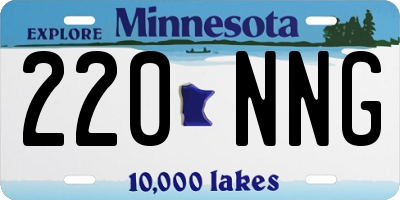 MN license plate 220NNG