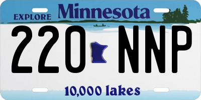 MN license plate 220NNP
