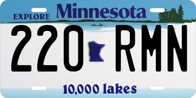 MN license plate 220RMN