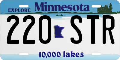 MN license plate 220STR