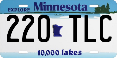MN license plate 220TLC