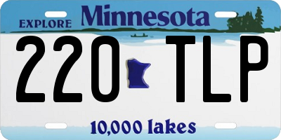 MN license plate 220TLP