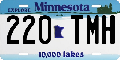 MN license plate 220TMH